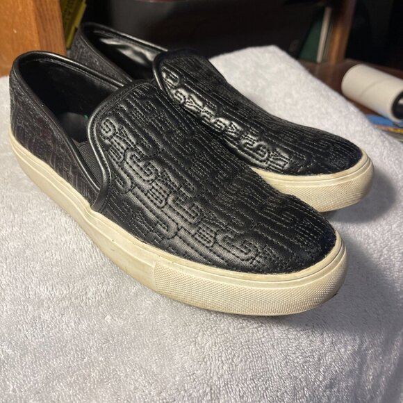 Juicy Couture Womens 6.5 Ruby Slip On Black Logo Texture - Picture 1 of 8